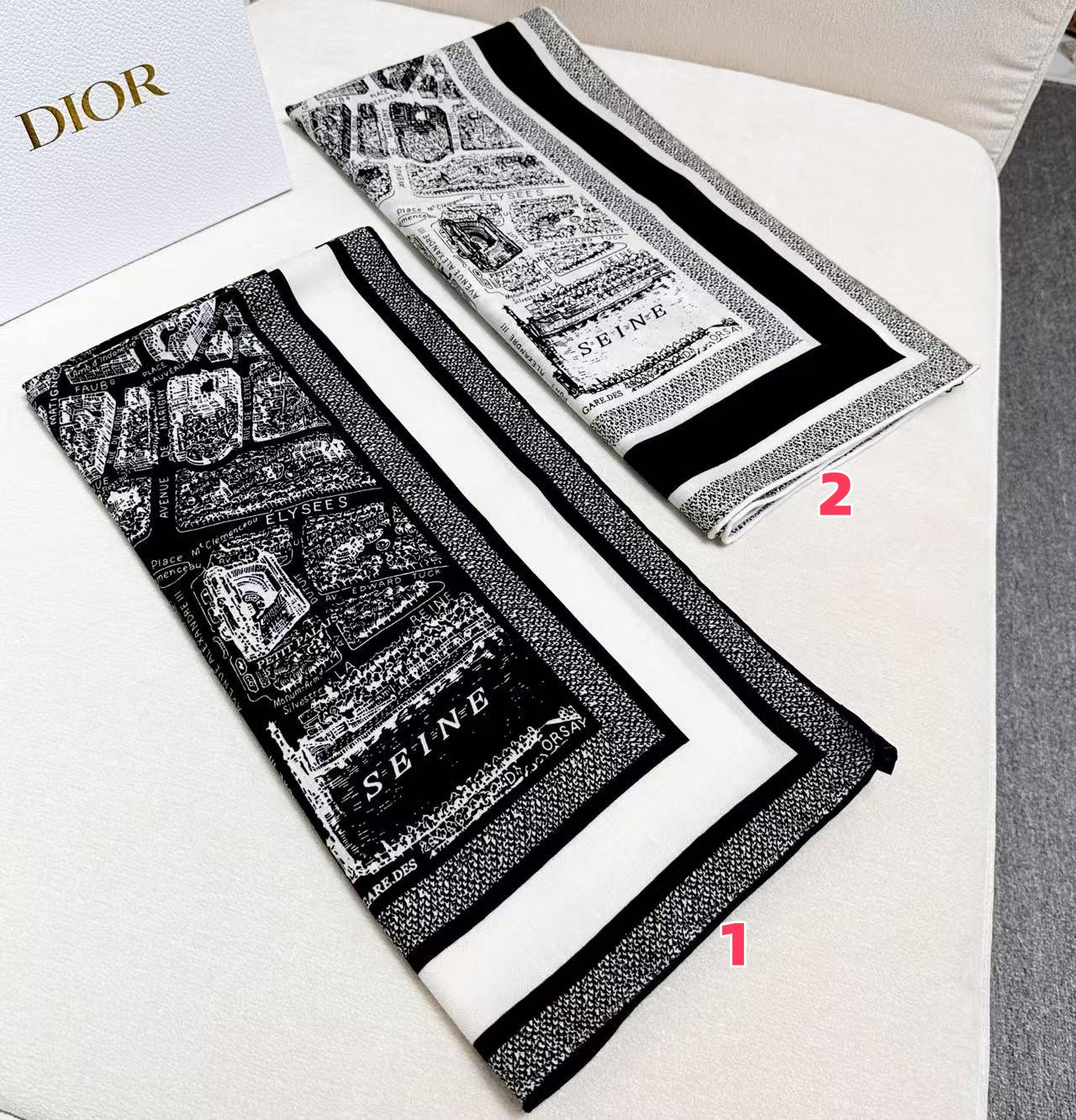 D*or silk scarf 110x110cm