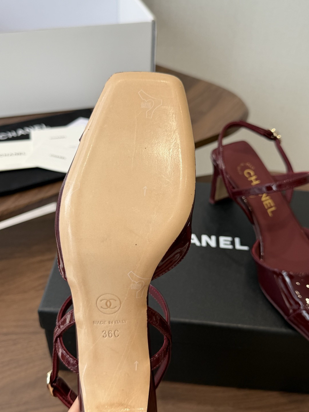 ua Ch*el slingbacks 6cm heel