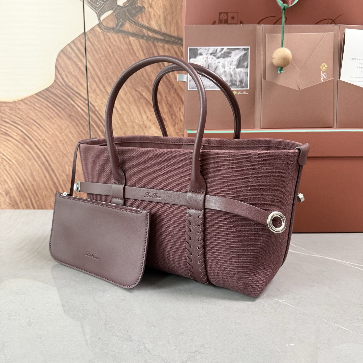 L**o p*ana small ghiera shopper 28x19x12cm